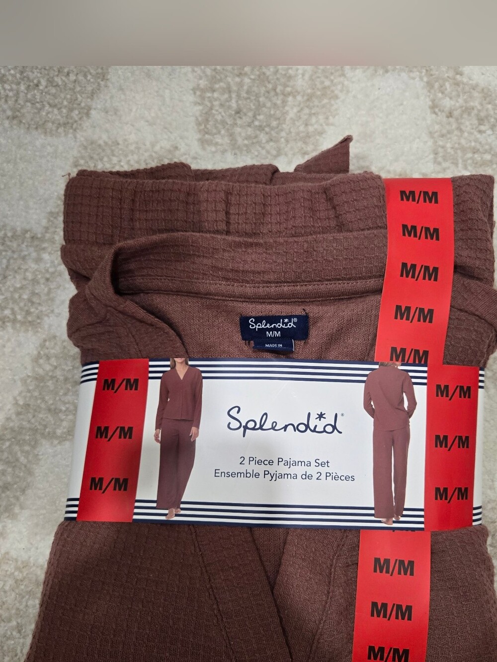 NWT Splendid 2-Piece Pajama Set in Brown